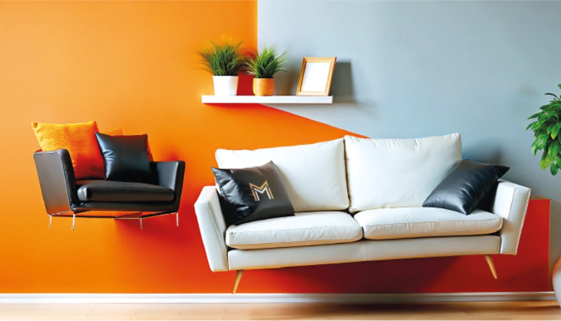 Stylish modern interior for mobile