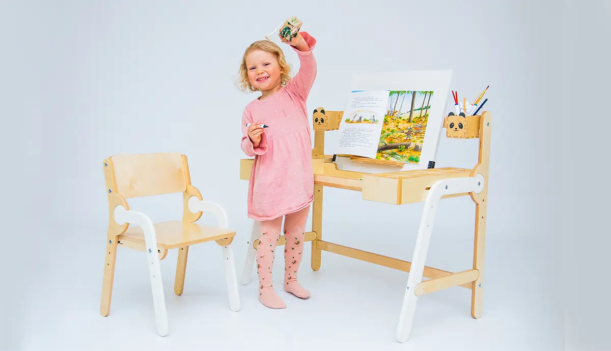 Растущая мебель Комплект Панда комбо серый (POP)