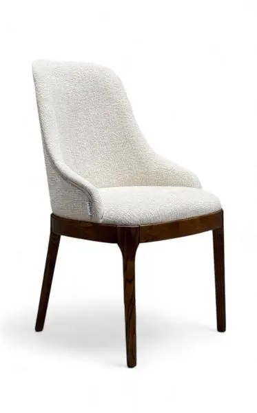 Стул мягкий Дейл Д-4 белый букле-каркас дуб, MASSA