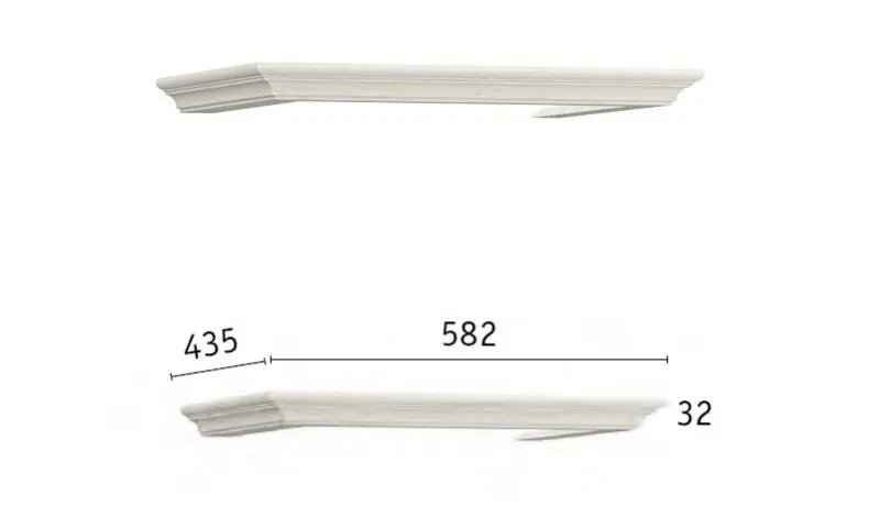 Комплект карнизов Ливерпуль 500 белый (Mob) | Интернет магазин Масса Мебель