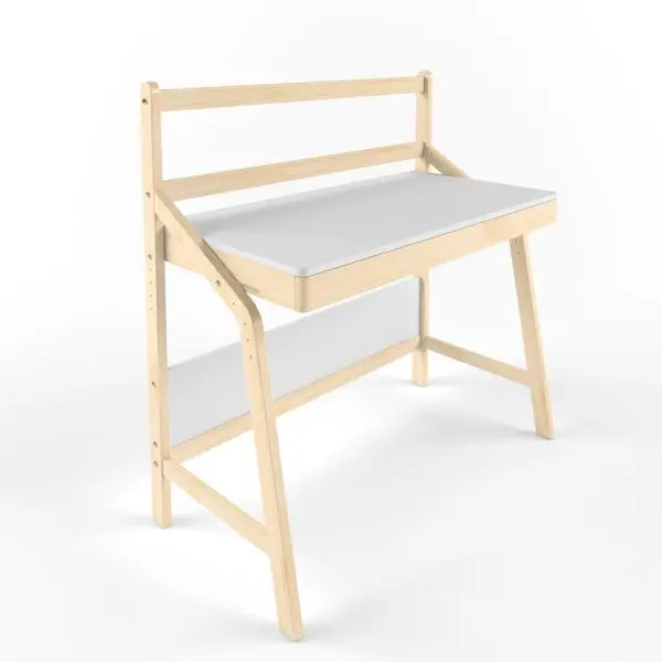 Растущая мебель стол письменный регулируемый Робин Wood UNO Массив (POP)