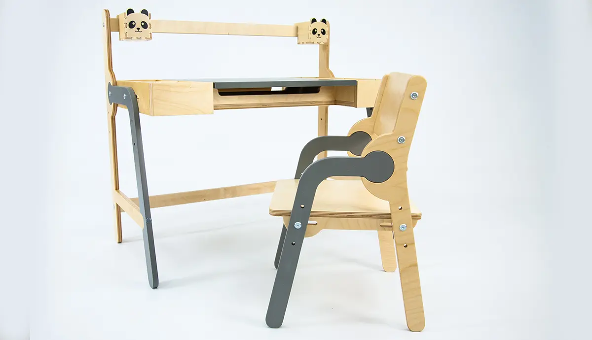 Растущая мебель Комплект Панда комбо серый (POP)
