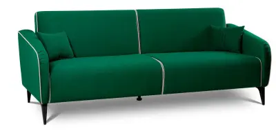 Диван прямой Ноэль-446 книжка, зеленый велюр (NG)