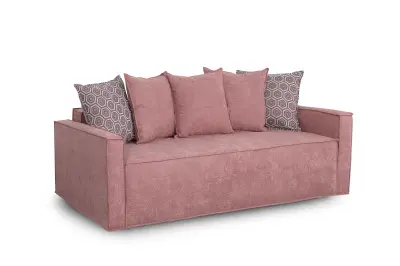 Диван-кровать Онтарио Стандарт розовый велюр (MEBG)