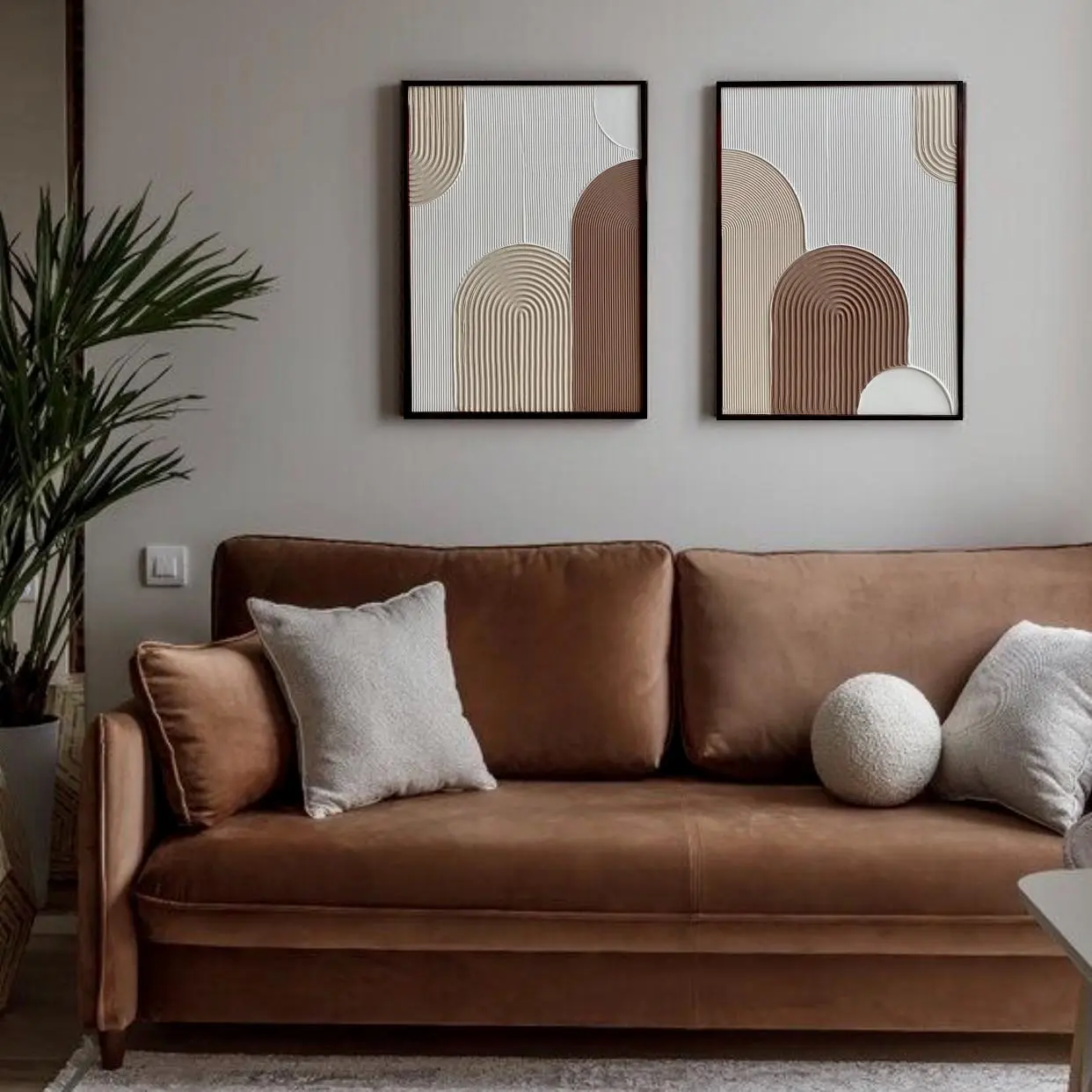 Панно Диптих "Текстурная абстракция" 2 шт. (TM)