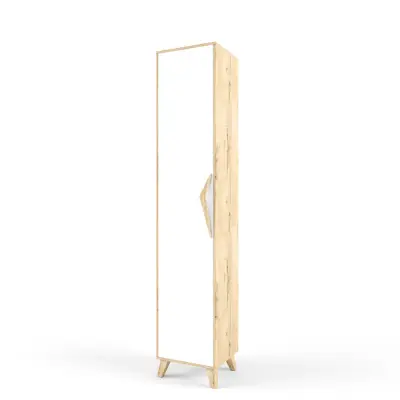 Шкаф-пенал левый Белый коллекция 2+2 (POP)