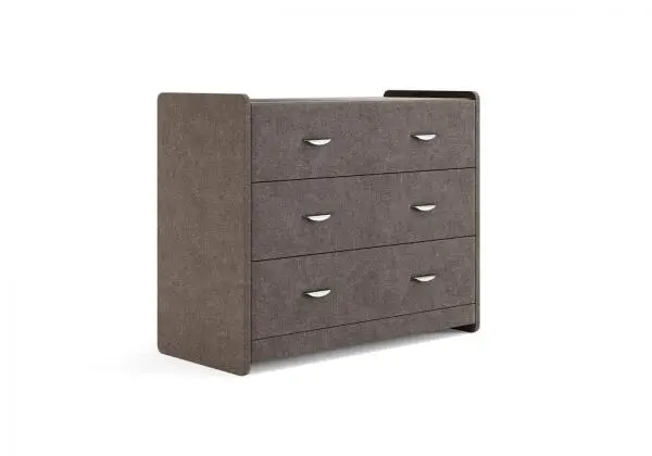 Комод 3 ящика Люкс рогожка мокко (SM)