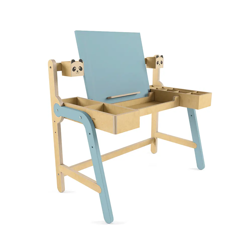 Растущая мебель Комплект Панда комбо голубой (POP) | Интернет магазин Масса Мебель