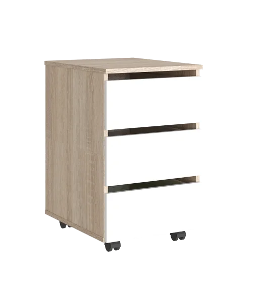 Тумба подкатная Дуб Сонома светлый / Белый (MLM)