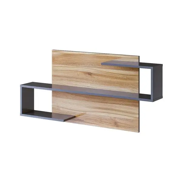 Полка Сканди 1200 Серый графит/Орех лион (CLP)