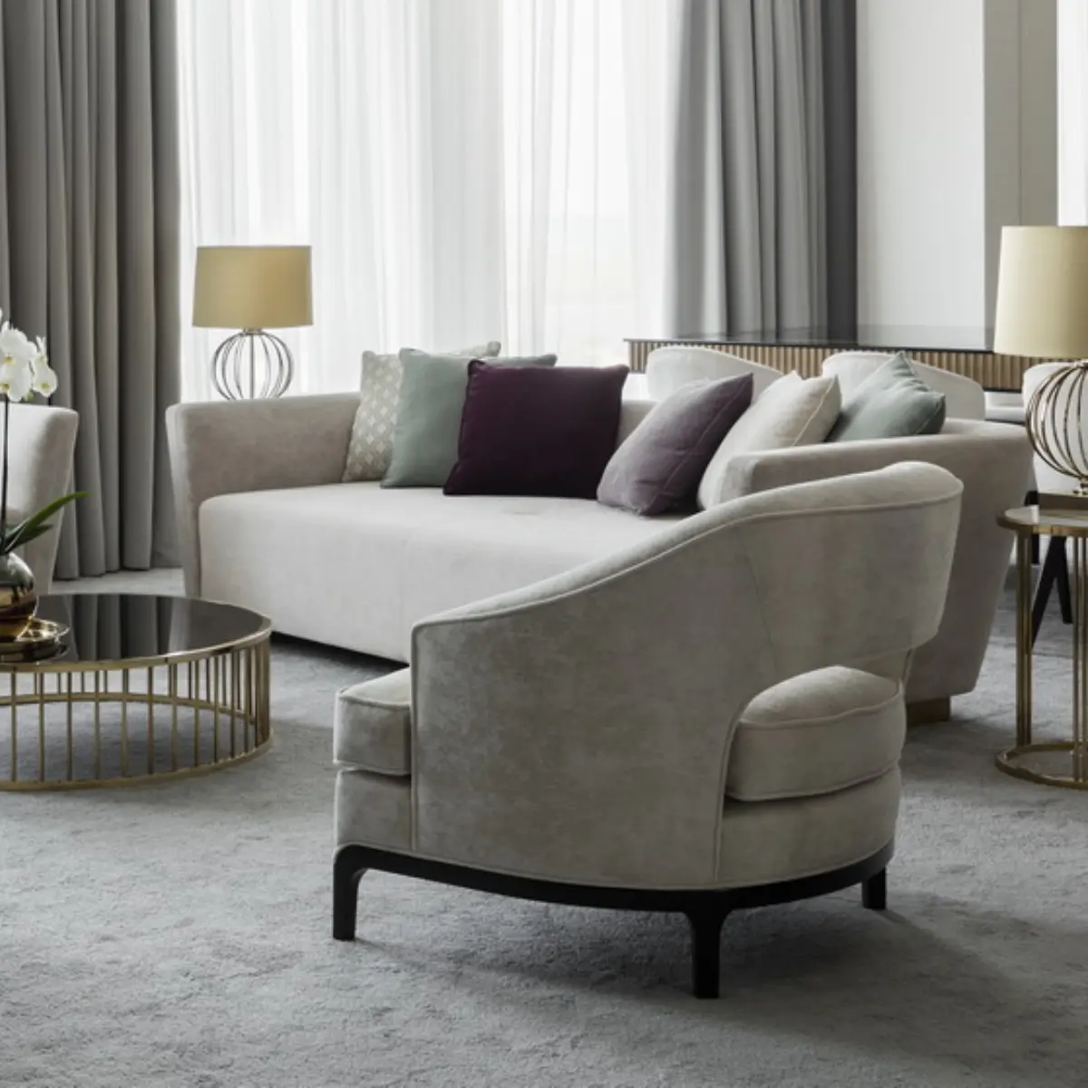 Кресло Бехар массива бука/ткань Bella (MAI)