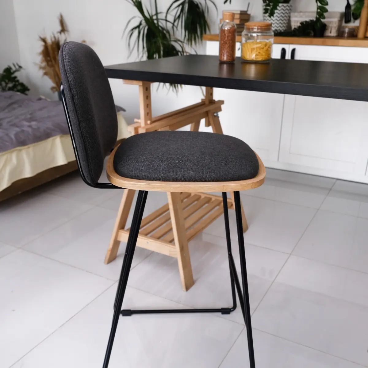 Барный стул TON шпон ясень (MON)