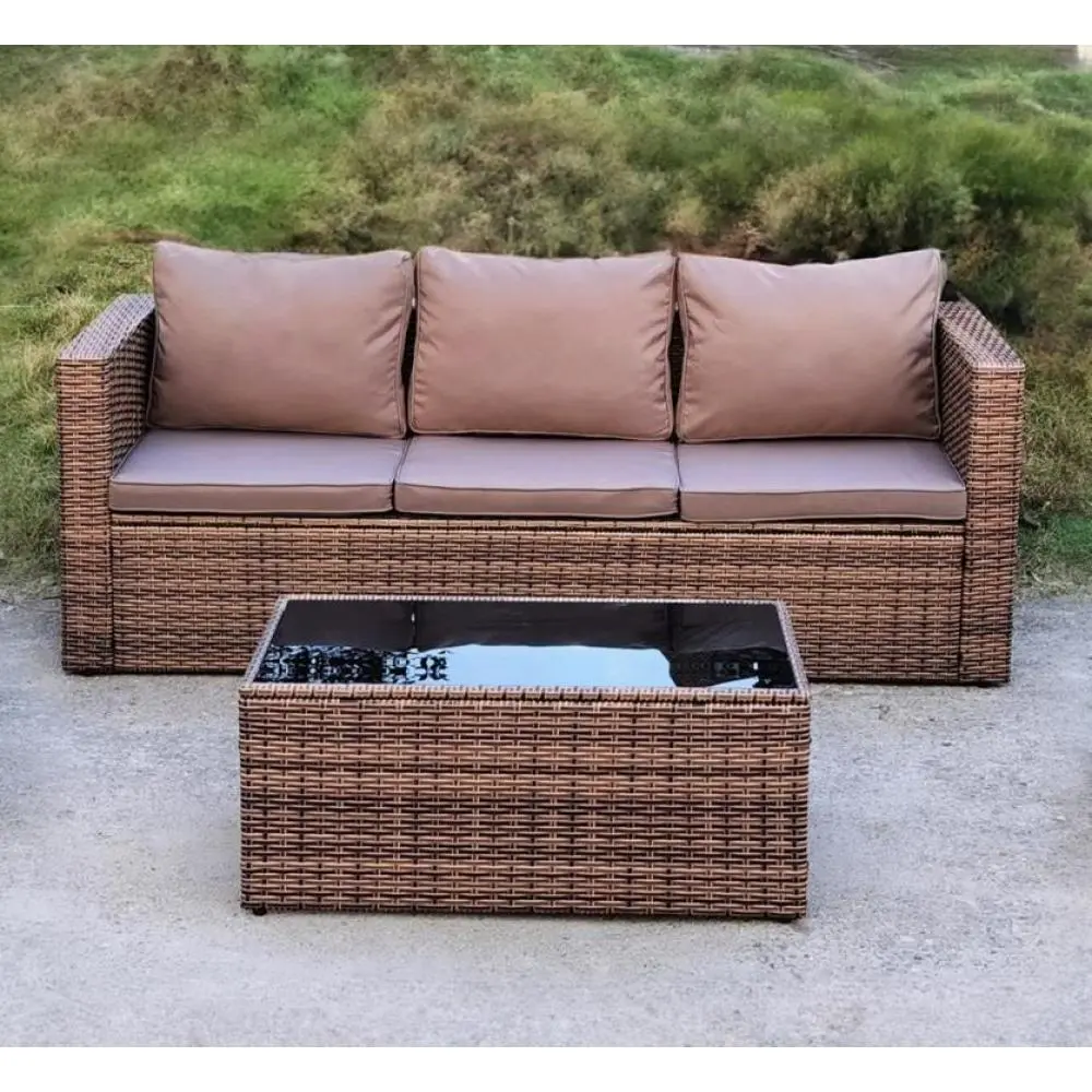 Комплект плетеной садовой  мебели AFM-302AL Brown(AG) | Интернет магазин Масса Мебель