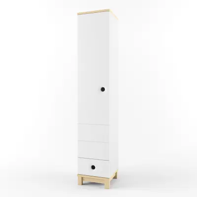 Шкаф-пенал Левый коллекция Робин Wood Лайт (POP)