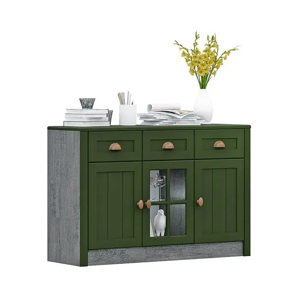 Комод-сервант Прованс Зеленый дип (RAU)