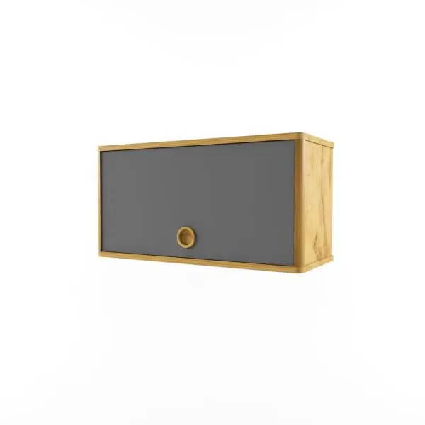 Полка закрытая Тэль темно-серая (POP)