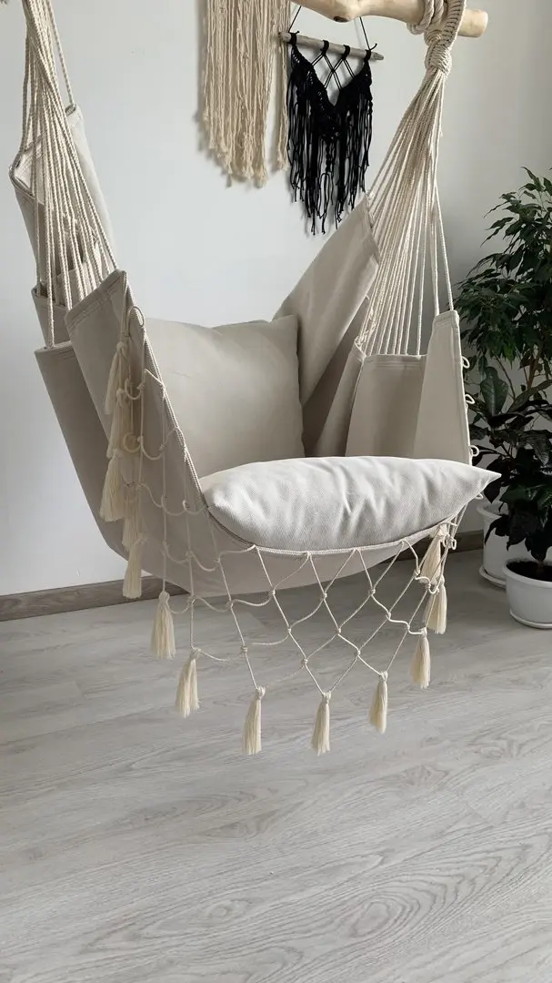 Кресло-гамак "базовая модель с бахромой"