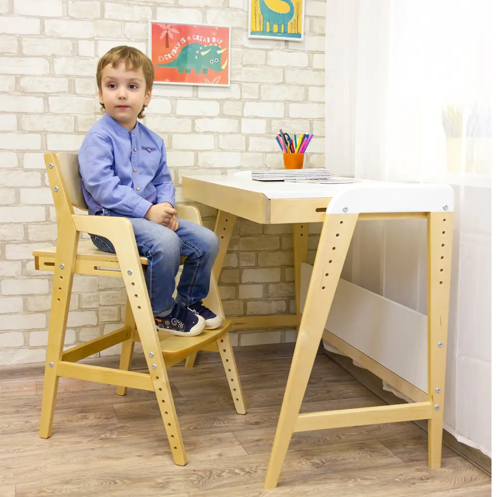 Растущая мебель комплект стол и стул Вуди (POP) 