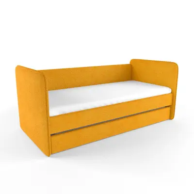 Кровать мягкая односпальная коллекция Айрис (рогожка Сан Леон) POP