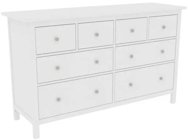 Комод 8 ящиков Кантри 08 белый (GL) снято
