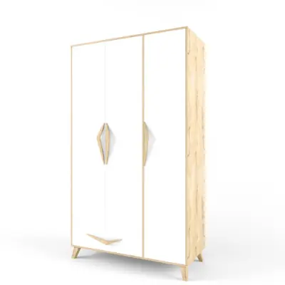 Шкаф 3х дверный Белый коллекция 2+2 (POP)