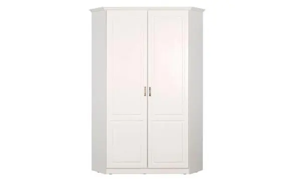 Шкаф Угловой  для одежды Ливерпуль 13.124.02 белый ясень ваниль( с карнизом) (Mob)