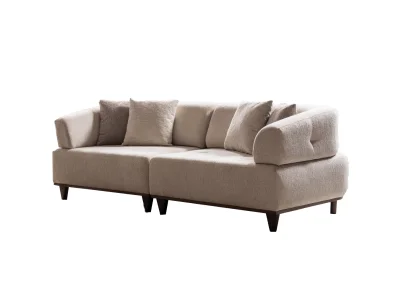 Диван прямой трехместный Dante 3 Seather Mooka 020, велюр (Турция)