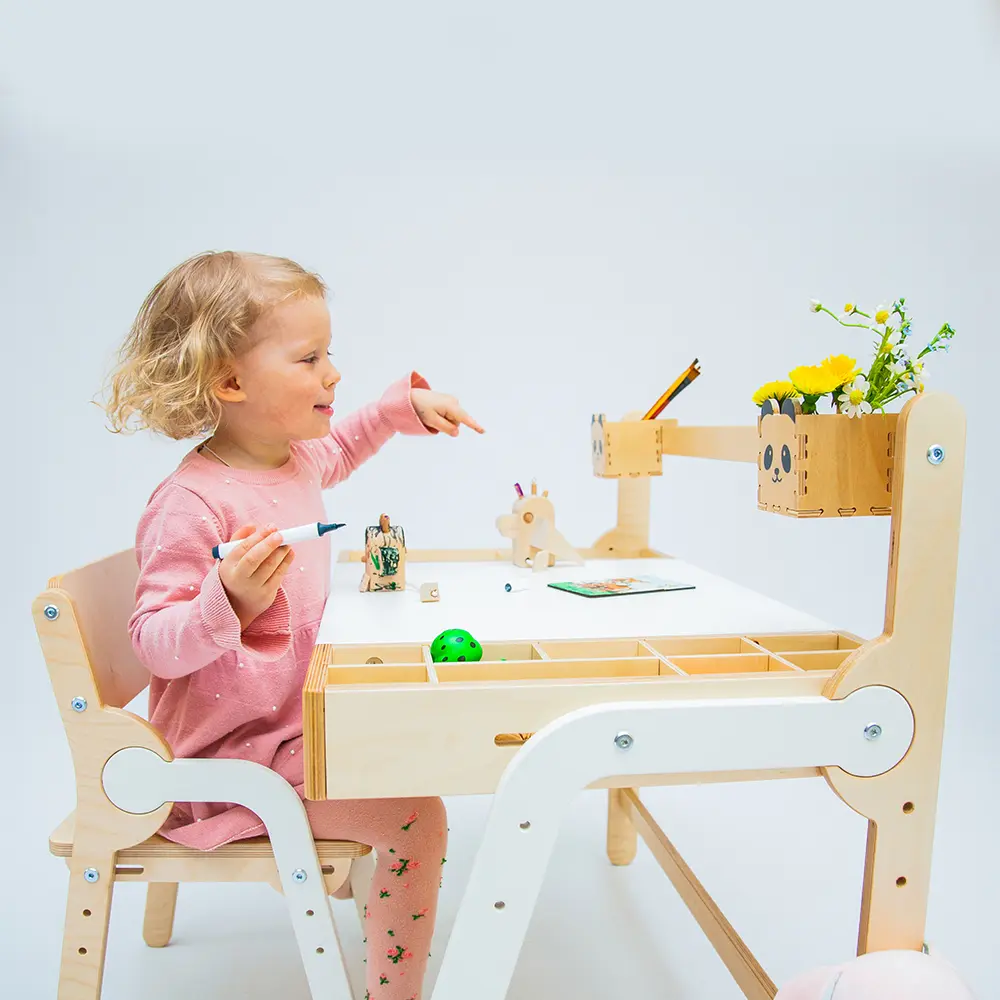 Растущая мебель Комплект Панда комбо серый (POP)