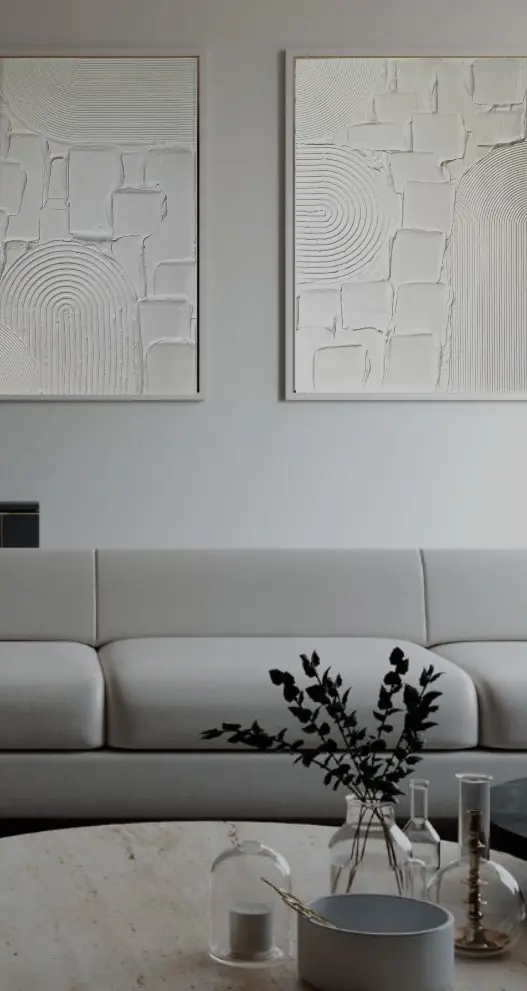 Панно Диптих "Текстурная абстракция" 2 шт. (TM) | Интернет магазин Масса Мебель