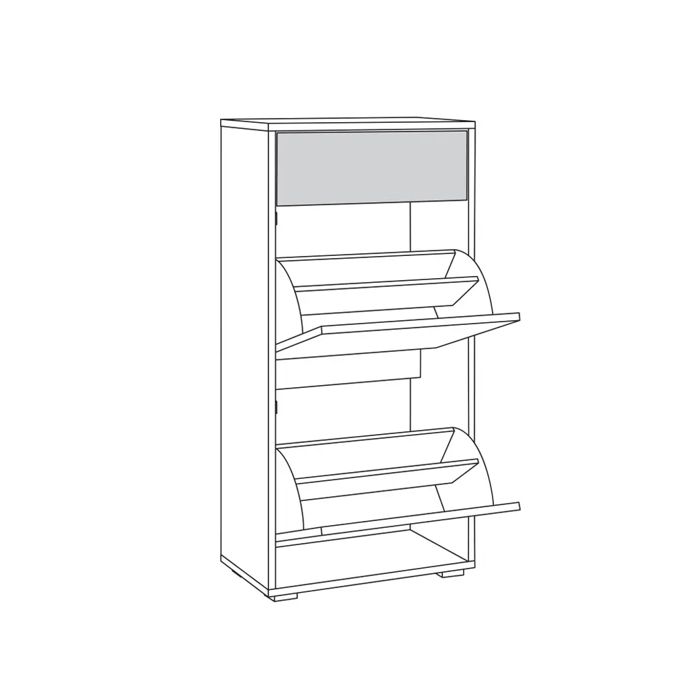 Комод Куба 13.114 N Дуб Сонома/белый премиум (Mob) | Интернет магазин Масса Мебель