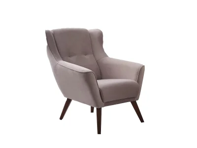 Кресло Bella Bergere Oll 540, серо-синий велюр (Турция)