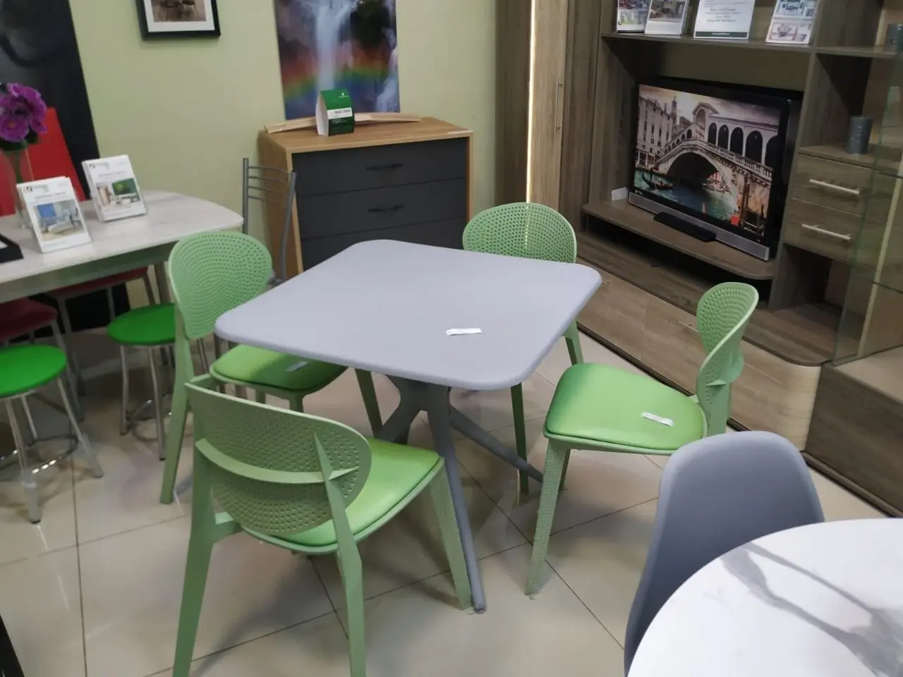 Стул пластиковый SHT-S111-CN1 мятный / мятный(SHF) снято