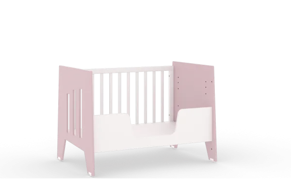 Кроватка-стол Mia белый/розовый (ANT) 