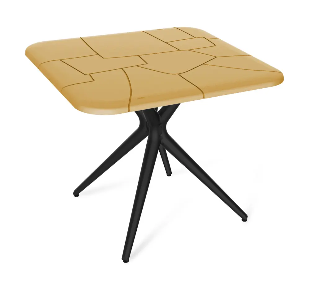 Стол пластиковый квадратный SHT-TU30/TT30 83/83 черный / бук (SHF) снято | Интернет магазин Масса Мебель