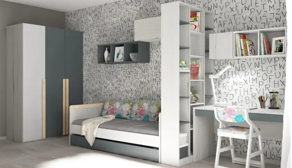 Стеллаж-перегородка коллекция НьюТон Грэй (POP) 