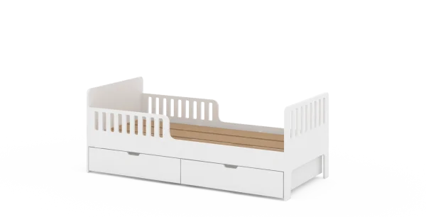 Кровать подростковая Fiora без ящиков, белый (ANT)  