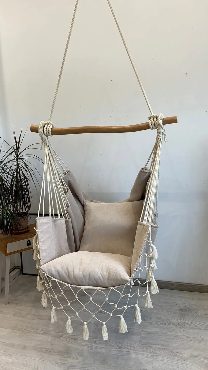 Кресло-гамак "базовая модель с бахромой"