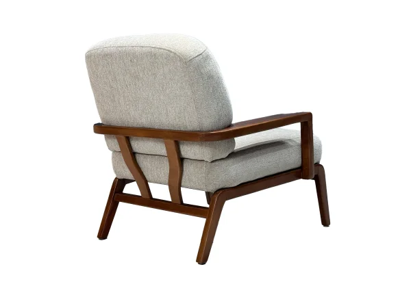 Кресло дизайнерское Рига 07-01 бежевый велюр-каркас бук, MASSA - интернет магазин Масса Мебель