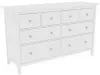 Комод 8 ящиков Кантри 08 белый (GL) снято