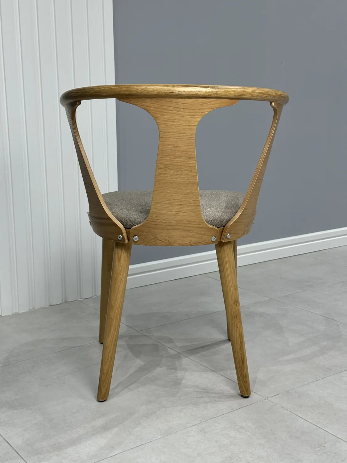 Стул мягкий Элиот Д-2 серый-каркас дуб, MASSA