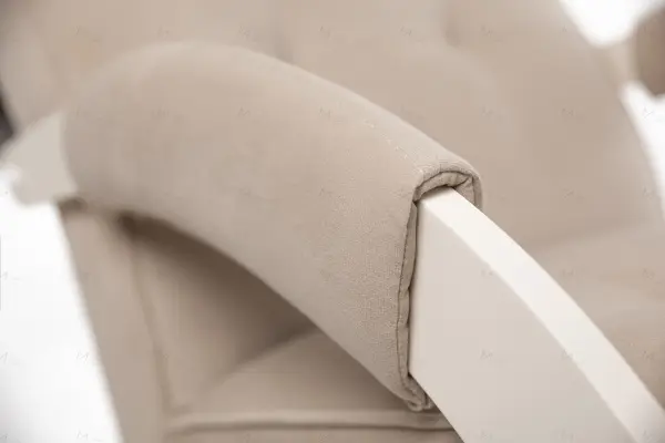 Кресло-качалка Leset Хилл Слоновая кость/Велюр V18(IM)