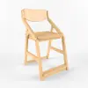 Растущая мебель стул регулируемый Робин Wood (Массив/Лак) POP