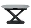 Стол обеденный раскладной SHT-T75 серый светлый /черный (SHF) 