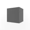Полка куб с фасадом коллекция НьюТон Грэй Темно серый лофт (POP)