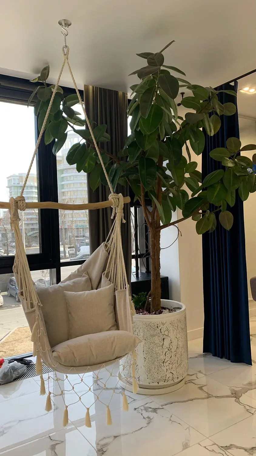 Кресло-гамак "базовая модель с бахромой"