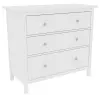 Комод с тремя ящиками Кантри 03 белый (GL) снято