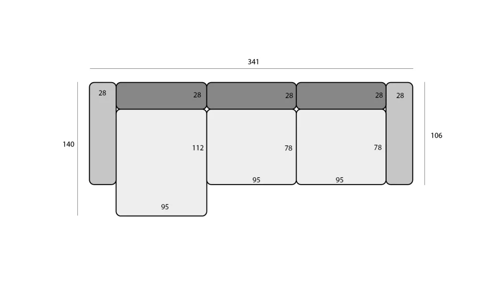 Диван модульный Сантино (TUO) | Интернет магазин Масса Мебель