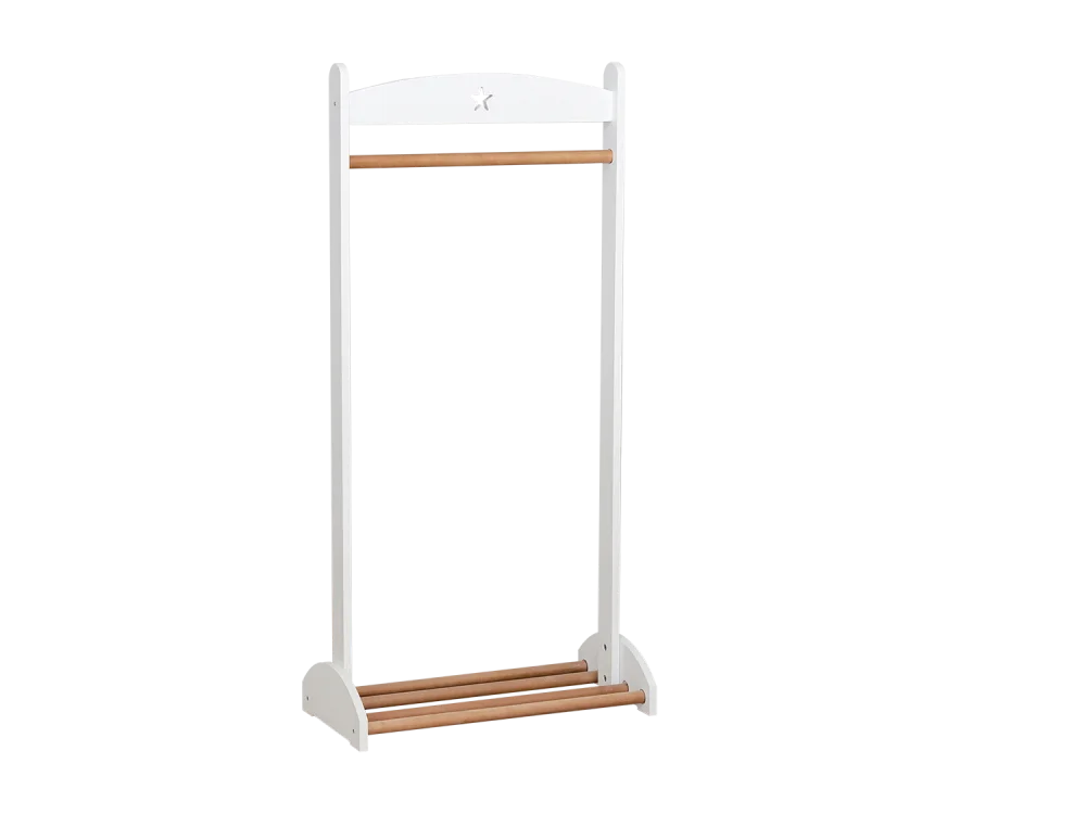 Вешалка детская напольная белый/дерево (ANT) | Интернет магазин Масса Мебель