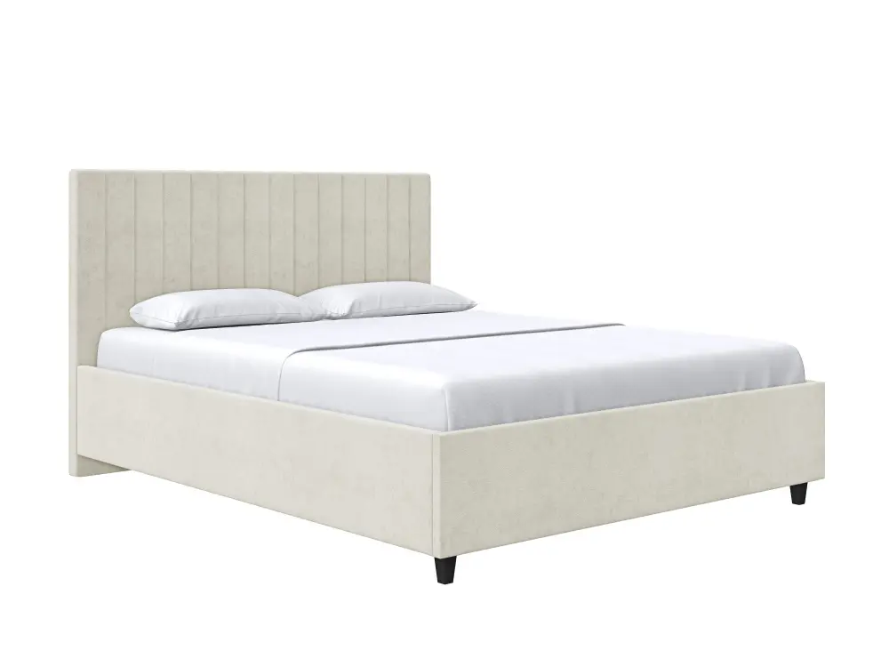 Кровать мягкая двуспальная Саманта 160х200 (MSS) (Бежевый)