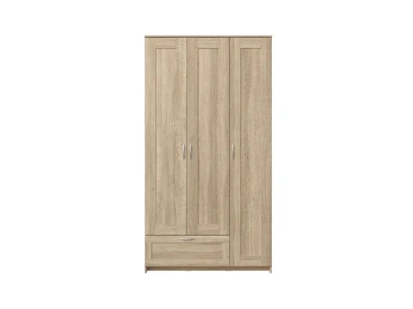 Шкаф трехстворчатый Сириус высота 220 см 3 двери и 1 ящик сонома (GL) 